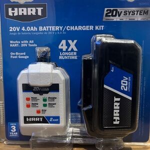 20V Battery and Charger Kit in Black and Blue